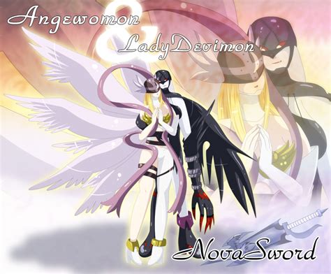 digimon women|ladydevimon and angewomon.